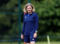 FILE PHOTO: Soccer Football - Team GB Training - Loughborough, Britain - July 3, 2021 Team GB coach Hege Riise during training Action Images via Reuters/Craig Brough/File Photo