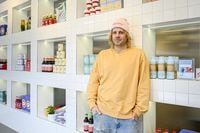 Drummond Munro, co-founder and chief brand officer of Superette, poses for a photograph at their Rosedale storefront location in Toronto, on Saturday, February 19, 2022. Christopher Katsarov/The Globe and Mail)