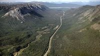 The Alaska Highway is surrounded by boreal forest running north towards Whitehorse, Yukon in this file photo taken June 21, 2007.