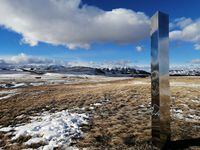 A monolith in Alberta is shown in a recent handout photo.