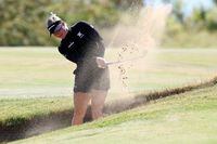 THE COLONY, TEXAS - SEPTEMBER 30: Charley Hull of England plays a shot on the 6th hole during the second round of The Ascendant LPGA benefiting Volunteers of America at Old American Golf Club on September 30, 2022 in The Colony, Texas. (Photo by Tom Pennington/Getty Images)
