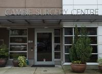 The exterior of the Cambie Surgery Centre is pictured in Vancouver, November, 2019.