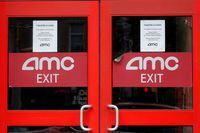 Closed signs are seen on an AMC Theatre during the outbreak of the coronavirus disease (COVID-19), in New York City on April 29, 2020.
