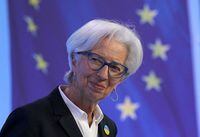 FILE PHOTO: President of European Central Bank Christine Lagarde addresses a news conference following the meeting of the Governing Council's monetary in Frankfurt, Germany March 10, 2022. Daniel Roland/Pool via REUTERS