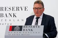 FILE - In this May 8, 2019, file photo, New Zealand's Reserve Bank Governor Adrian Orr speaks to the media in Wellington, New Zealand. New Zealand's central bank said, Sunday Jan. 10, 2021, that one of its data systems has been breached by an unidentified hacker who has potentially accessed commercially and personally sensitive information. (AP Photo/Nick Perry, File)