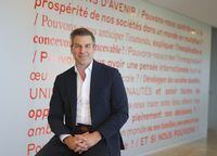 Alexandre L’Heureux, president and chief executive officer of WSP Global Inc. poses in their offices in Montreal, Quebec, August 10, 2022.   (Christinne Muschi /The Globe and Mail)