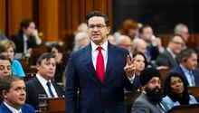 Conservative Leader Pierre Poilievre rises during question period in the House of Commons on Parliament Hill in Ottawa on Monday, March 6, 2023. The House of Commons resumes today following a two week recess. THE CANADIAN PRESS/Sean Kilpatrick
