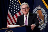 FILE PHOTO: Federal Reserve Board Chair Jerome Powell speaks during a news conference following a two-day meeting of the Federal Open Market Committee (FOMC) in Washington, U.S., July 27, 2022. REUTERS/Elizabeth Frantz/File Photo