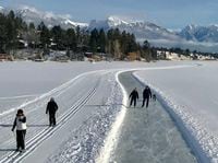 In B.C.s Columbia Valley, the Toby Creek Nordic Ski Club (tobycreeknordic.com) created the worlds longest skating trail, the 31-km Lake Windermere Whiteway.