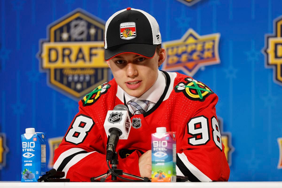 No. 1 overall draft pick Connor Bedard begins development camp with Blackhawks