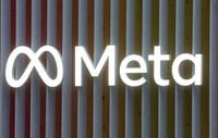 FILE PHOTO: The logo of Meta Platforms is seen in Davos, Switzerland, May 22, 2022. Picture taken May 22, 2022.   REUTERS/Arnd Wiegmann/File Photo