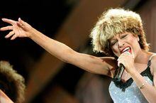 FILE PHOTO: Tina Turner performs during her "Wildest Dream" tour concert in Basel, Switzerland July 5, 1996.  REUTERS/Stringer/File Photo