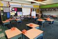 The New Brunswick premier says a proposed French immersion education model that was widely criticized was "never a sure thing," a statement welcomed by a parent group. A classroom is shown in Scarborough, Ont., on Monday, Sept. 14, 2020. THE CANADIAN PRESS/Nathan Denette