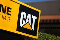 A Caterpillar sign is shown at a retail dealership in San Diego, Calif.