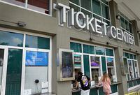 MIAMI, FLORIDA - NOVEMBER 18: : A ticketmaster sign hangs on the wall at the FTX Arena ticket window on November 18, 2022 in Miami, Florida. The Justice Department is reportedly investigating the parent company of Ticketmaster for possible antitrust violations, this follows the news that Taylor Swift concert ticket sales overwhelmed the Ticketmaster system. (Photo by Joe Raedle/Getty Images)