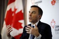 Finance Minister Bill Morneau speaks during an armchair discussion co-hosted by the Toronto Region Board of Trade, The Empire Club and Canadian Club of Toronto on March 20, 2019.