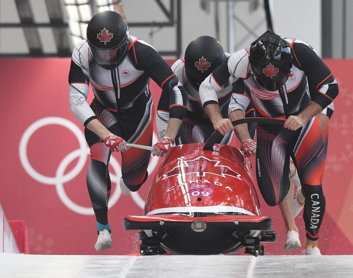 Image result for 4 man bobsled pyeongchang team canada