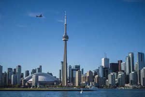 Allied Properties Real Estate Investment Trust says it has signed a deal to sell its urban data centre portfolio in downtown Toronto to Japanese telecommunications company KDDI Corp. for $1.35 billion. The Toronto skyline is shown on June 21, 2018. THE CANADIAN PRESS/ Tijana Martin