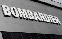 FILE PHOTO: Bombardier's logo is seen on the building of the company's service centre at Biggin Hill, Britain March 5, 2018. REUTERS/Peter Nicholls/File Photo