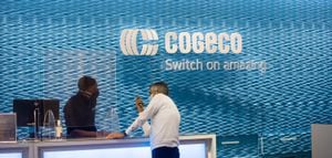A Cogeco the internet, television, home phone providers', location in LimeRidge Mall in Hamilton on September 30, 202.