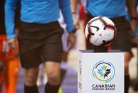 The game ball sits on a pedestal ahead of the inaugural soccer match of the Canadian Premier League between Forge FC of Hamilton and York 9 in Hamilton, Ont. Saturday, April 27, 2019. The Canadian Premier League has taken over operation of FC Edmonton while a search for new ownership continues. THE CANADIAN PRESS/Aaron Lynett