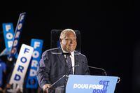 Doug Ford, Leader of the Ontario PC Party, speaks during a rally at the the Toronto Congress Centre in Etobicoke, Ont. on Wednesday June 1, 2022. THE CANADIAN PRESS/Chris Young