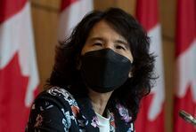 Canada's Chief Public Health Officer Theresa Tam is seen during a news conference, Friday, January 20, 2023 in Ottawa.  THE CANADIAN PRESS/Adrian Wyld