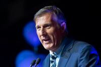 People's Party of Canada Leader Maxime Bernier speaks at the launch of his campaign, in Sainte-Marie, Que., on Aug. 25, 2019.
