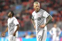 Toronto FC’s Federico Bernardeschi is seen during MLS action against New York Red Bulls in Toronto on Wednesday May 17, 2023.Toronto FC is no stranger to drama or power struggles over the years and has aired its dirty laundry again. THE CANADIAN PRESS/Chris Young