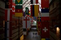Students walk through the Great Hall on the Cape Breton University campus in Sydney, N.S. on Wednesday, September 4, 2019. Darren Calabrese/The Globe and Mail