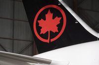 The tail of an Air Canada Boeing 787-8 Dreamliner aircraft is seen at a hangar at the Toronto Pearson International Airport in Mississauga, Ont., on February 9, 2017. Air Canada has signed an agreement with Drone Delivery Canada Corp. to help market drone delivery services. Under the deal, Air Canada Cargo will market and sell drone delievery services across Canada, on routes where the company has regulatory approval. THE CANADIAN PRESS/Mark Blinch