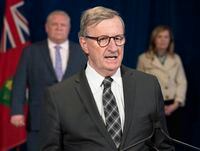 Ontario Chief Medical Officer of Health Dr. David Williams answers questions at the daily briefing at Queen's Park in Toronto on Monday, April 20, 2020. THE CANADIAN PRESS/Frank Gunn
