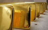 Newly casted ingots of 99.99 percent pure gold are stored after weighing at the Krastsvetmet non-ferrous metals plant, one of the world's largest producers in the precious metals industry, in Krasnoyarsk, Russia on Nov. 22, 2018.