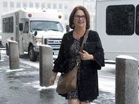 Independent MP Jane Philpott arrives at the West block of the Parliament buildings in Ottawa, Tuesday April 9, 2019. THE CANADIAN PRESS/Adrian Wyld