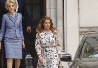 FILE - In this Wednesday, July 31, 2019 file photo, Princess Haya Bint al-Hussein leaves The High Court in London. Britain's High Court found Wednesday, Oct. 6, 2021 that the ruler of Dubai, Sheikh Mohammed bin Rashid Al Maktoum, hacked the phones of his ex-wife Princess Haya and her attorneys during their legal battle over custody of their two children. (AP Photo/Alastair Grant, file)