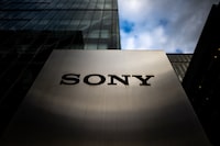 (FILES) This file photo taken on January 31, 2023 shows the Sony logo outside the company's headquarters in Tokyo. The entertainment giant was expected to release second quarter earnings later in the day on November 9, 2023. (Photo by Philip FONG / AFP) (Photo by PHILIP FONG/AFP via Getty Images)
