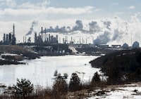 The Irving Oil Refinery is seen in Saint John, N.B. on Tuesday, Jan. 29, 2019. Canadian oil and gas companies are singing from the same songbook in the lead-up to the 2023 federal budget, and that songbook's title is the Inflation Reduction Act. THE CANADIAN PRESS/Andrew Vaughan