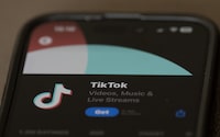 <p>A new poll indicates 51 per cent of Canadians support banning the social media app TikTok, following a U.S. bill aiming to do just that over national security concerns. The TikTok download screen is seen on the Apple Store on an iPhone, in Ottawa, Wednesday, Oct. 18, 2023. THE CANADIAN PRESS/Adrian Wyld</p>