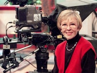 DECEMBER 27, 1994 -- COMEBACK -- The lure of the TV cameras has drawn former CTV broadcaster Helen Hutchinson, now 60, back to the studio to host a current affairs show on the new Women's Television Network, a new specialty channel that goes to air Jan. 1. Handout via CP