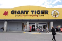 Giant Tiger Stores Ltd. says contact information for some of its customers was compromised in an "incident" linked to a third-party vendor it uses. A Giant Tiger store is shown in Ottawa on Thursday August 4, 2016. THE CANADIAN PRESS/Fred Chartrand