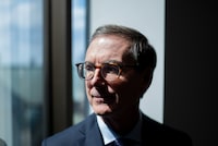 Governor of the Bank of Canada, Tiff Macklem, poses for a portrait prior to a interview with a reporter from The Globe and Mail following the central bank's most recent interest rate announcement in Ottawa, on Wednesday, April 10, 2024. Spencer Colby/The Globe and Mail