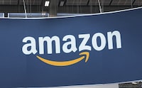 FILE - The Amazon logo is photographed at the Vivatech show in Paris, on June 15, 2023. Amazon is investing up to $4 billion in Anthropic and taking a minority stake in the artificial intelligence startup, the two companies said Monday Sept. 25, 2023. (AP Photo/Michel Euler, File)
