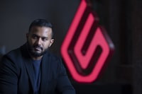 Dax Dasilva, founder and CEO of Lightspeed poses in their offices, in Montreal, Quebec, July 20, 2021.   (Christinne Muschi /The Globe and Mail) 