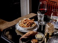 A Montreal-style poutine on the menu at The Maine. 