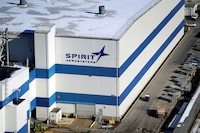 FILE PHOTO: The headquarters of Spirit AeroSystems Holdings Inc, is seen in Wichita, Kansas, U.S. December 17, 2019. REUTERS/Nick Oxford/File Photo