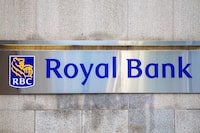 FILE PHOTO: A sign for the Royal Bank of Canada in Toronto, Ontario, Canada December 13, 2021.  REUTERS/Carlos Osorio/File Photo