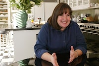 ** ADVANCE FOR WEEKEND, JAN. 27-30 **Ina Garten, aka the Barefoot Contessa, smiles during an interview in her home kitchen, which also doubles as the set for her Food Network televison show "Barefoot Contessa"  Dec. 21, 2004 in East Hampton, N.Y. (AP Photo/Mary Altaffer)