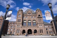 Queen’s Park in Toronto, Monday, Feb. 20, 2023. The Ontario legislature is set to resume sitting after a two-month winter break that began in December. THE CANADIAN PRESS/Frank Gunn