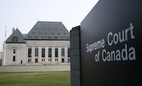 The country's top court is slated to decide today whether it will hear the case of four Canadian men held in Syria who argue Ottawa has a legal duty to help them return home. The Supreme Court of Canada is seen, Friday, June 16, 2023 in Ottawa.THE CANADIAN PRESS/Adrian Wyld