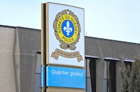 Quebec provincial police headquarters in Quebec City is shown on Thursday, Feb. 29, 2024. Quebec provincial police are investigating the discovery of two bodies in the Laurentians region, north of Montreal. THE CANADIAN PRESS/Jacques Boissinot